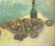 Vincent Van Gogh Still life:Bottle,Lemons and Oranges (nn04) oil on canvas